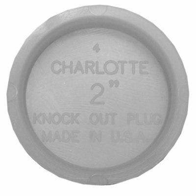 Charlotte Pipe & Foundry Company PVC 00131  0800HA Schedule 40 DWV PVC Test Cap, White, 2 in
