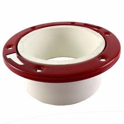 Charlotte Pipe & Foundry Company PVC 00811  0600HA Schedule 40 DWV PVC Closet Flange, 4 x 3 in