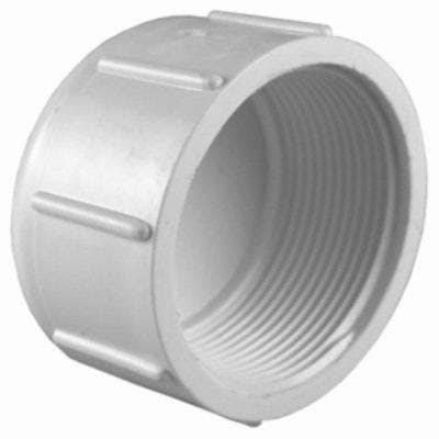 Charlotte Pipe & Foundry Company PVC 02117  1 Schedule 40 Pipe Cap Slip, White PVC