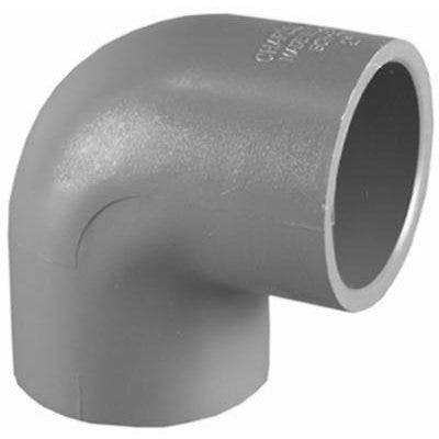 Charlotte Pipe & Foundry Company PVC 08300  1600HA Schedule 80 PVC Slip x Slip 90 Degree Elbow, 1-1/4 in