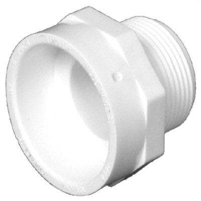 Charlotte Pipe & Foundry Company PVC 00109  1 Schedule 40 DWV Pipe Adapter, PVC, MPT