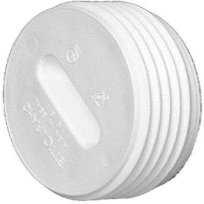 Charlotte Pipe & Foundry Company PVC 00110  1000HA Schedule 40 DWV PVC Plastic Toe Saver Floor Plug, 4 in