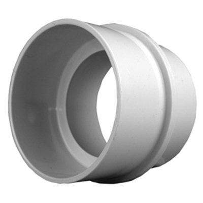 Charlotte Pipe & Foundry Company PVC 00117X 0800HA Schedule 40 DWV PVC Pipe Adapter Bushing, 4 in Spigot x 3 in Hub