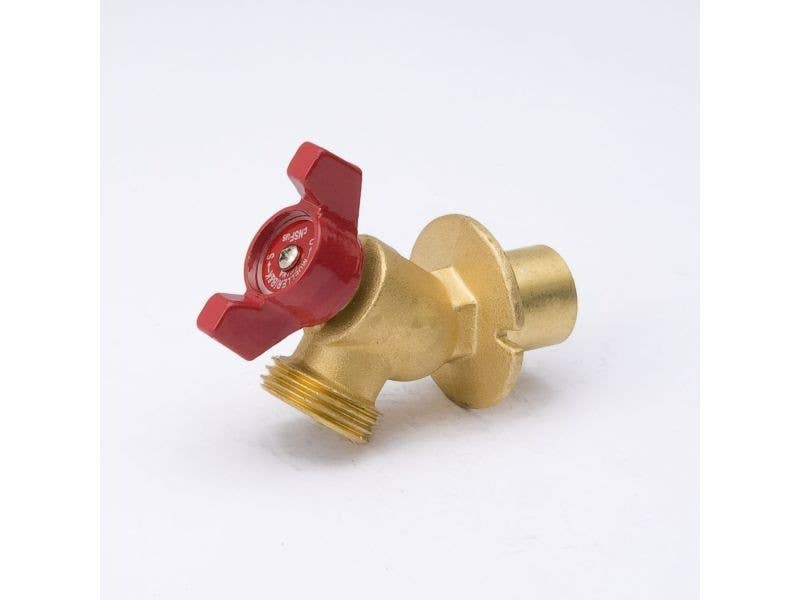 BK Products 108-553HN ProLine Flanged Sillcock, Brass, Quarter Turn, 1/2 & 3/4 In.