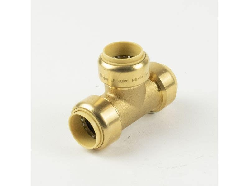 BK Products 6632-00 Push-On Pipe Tee, Copper x Copper x Copper