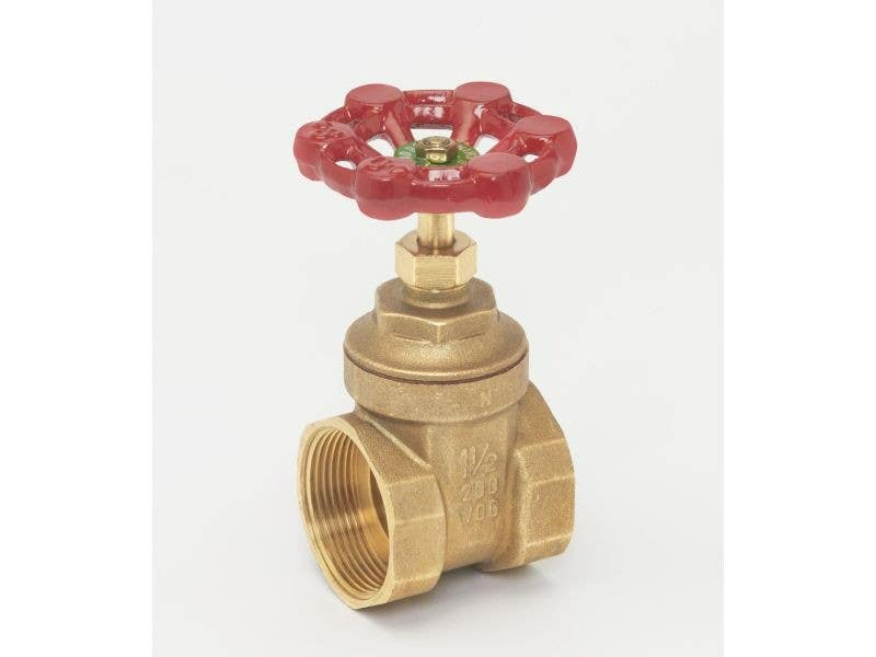 BK Products 100-408HC Threaded Gate Valve, Brass, 2-In.