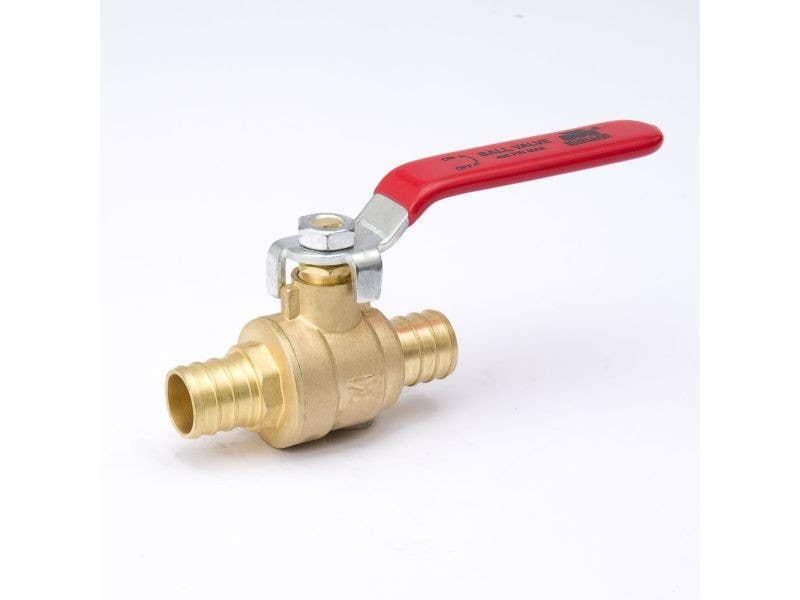 BK Products 107-34 Full-Port Ball Valve, Forged Brass, Pex Connection