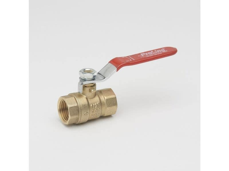 BK Products 107-81 Full-Port Ball Valve, Forged Brass, Female Pipe Thread
