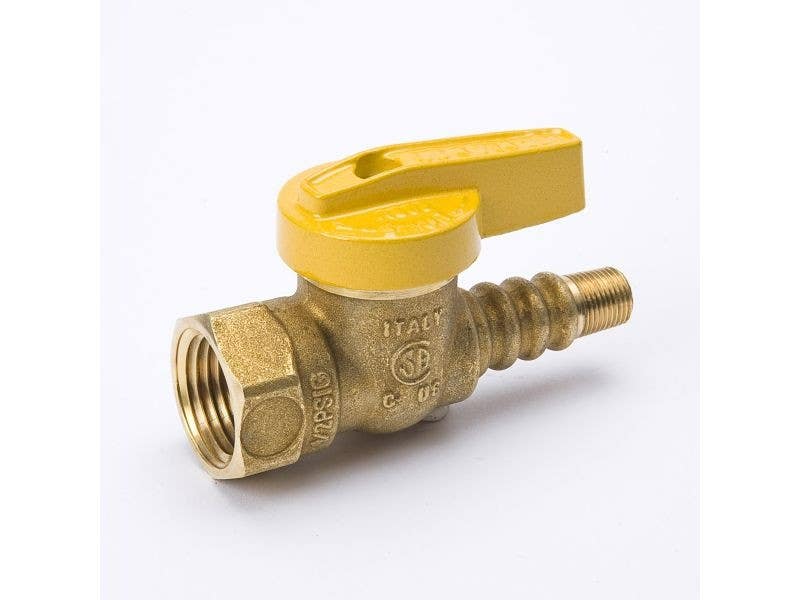 BK Products 115-503 Gas Ball Valve, Texas Pattern, Brass, 1/2-In.