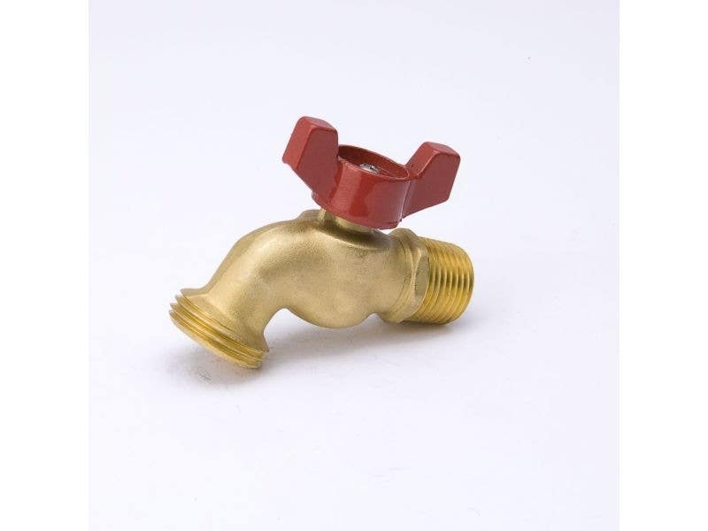 BK Products 103-053HN Hose Bibb Value, Quarter-Turn, 1/2 MT x 3/4-In. Hose