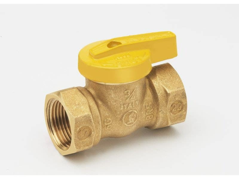 BK Products 110-52 Gas Ball Valve, Lever Handle, Brass