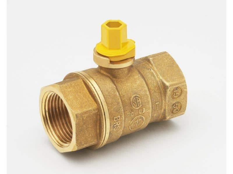 BK Products 113-52 Gas Ball Valve, 1/4 Turn, Forged Brass
