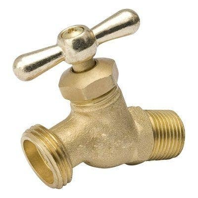 BK Products 102-303 Hose Bibb, Straight, No-Kink, Brass,1/2 MP x 1/2-In. Internal Solder