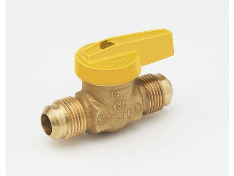 BK Products 116-50 Gas Ball Valve, Brass, Flare x Flare, Brass