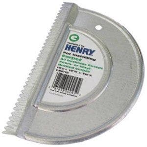 Henry 12268 Carpet Trowel, V-Notch, Indoor/Outdoor, 1/8 x 1/8 x 1/16 in.