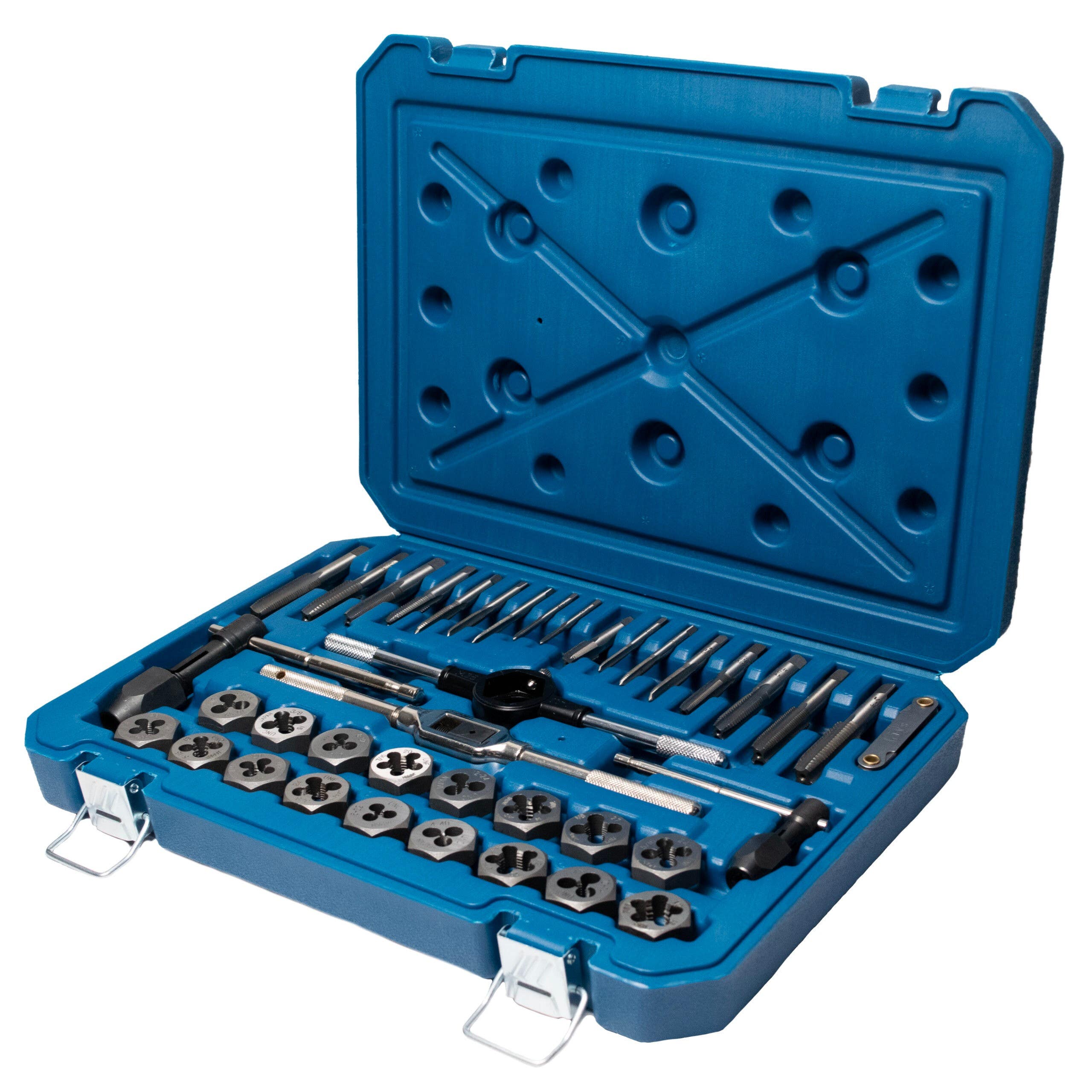 Century Drill & Tool 98912 Metric Tap & Hex Die Set, 41-Pcs.