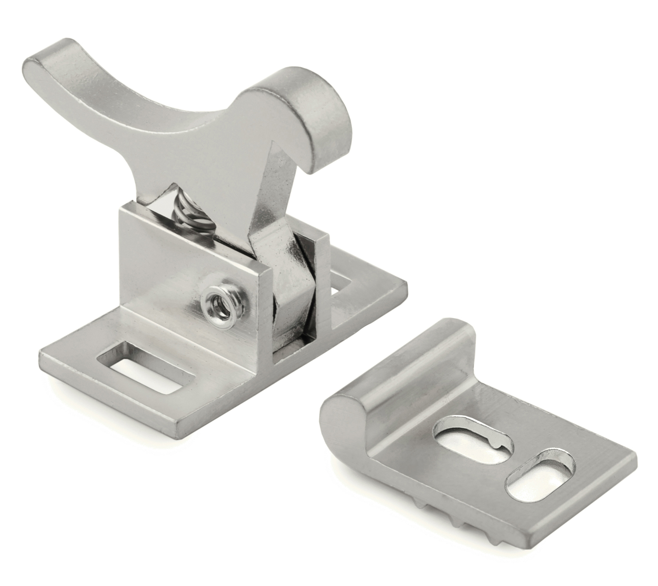 Olympus EC Elbow Catch, Finish-Satin Chrome