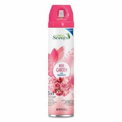 Delta Brands 90564-12 Aerosol Air Fresheners - Rose Garden