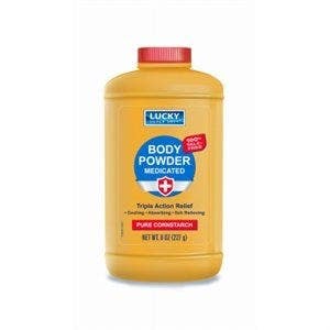 Delta Brands 11366-12 Medicated Cornstarch Body Powder