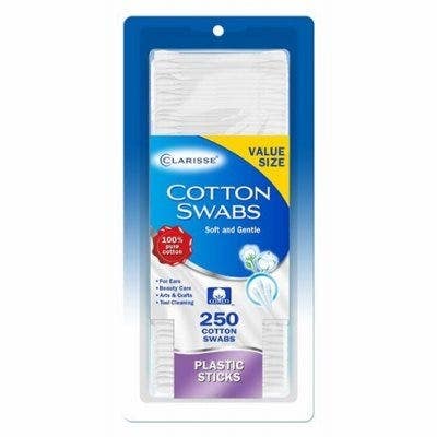 Delta Brands 10754-12 Cotton Swabs Plastic Stick