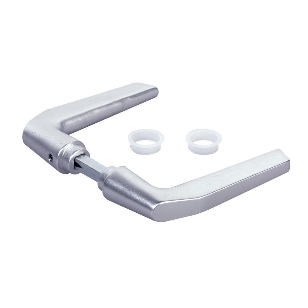 Locinox 3006M-H Aluminium Handle Pair for Insert Locks w/ 4-3/4" Follower