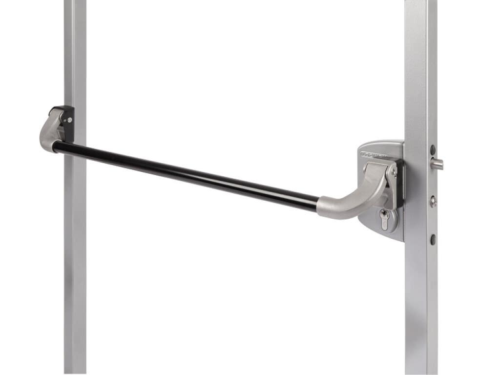 Locinox PUSHBAR-L-1400 Aluminum Push Bar for Surface Mounted Locks, Length - 55-1/8"
