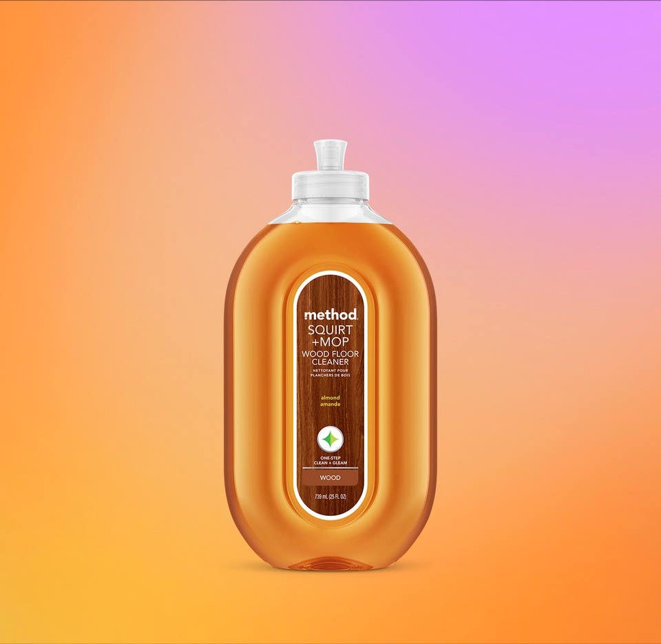 Method Products 00562 Squirt + Mop Hardwood Floor Cleaner, Almond, 25-oz