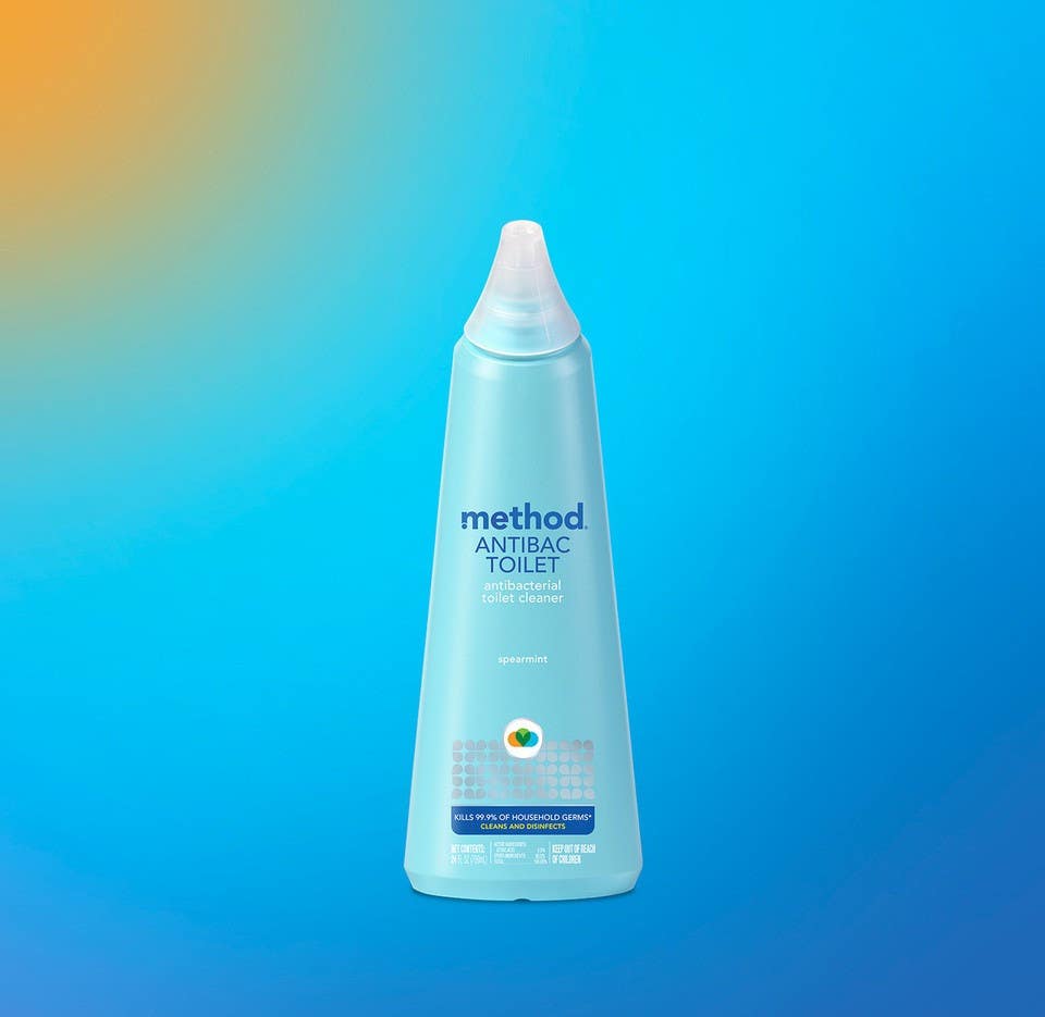 Method Products 01221 Naturally-Derived Antibacterial Toilet Bowl Cleaner, Spearmint, 28-oz.
