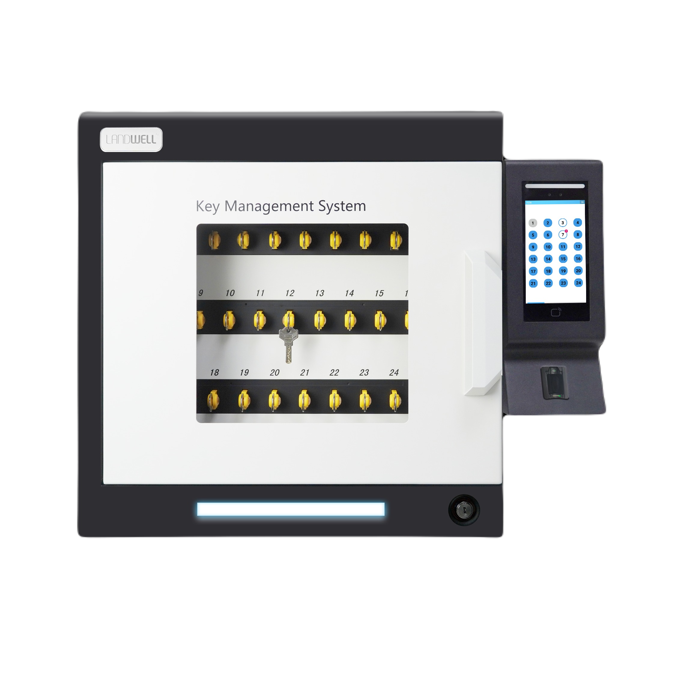 Landwell i-Keybox SV Industrial Electronic Key Cabinet w/ Auto Door Closer