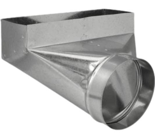 Imperial GV0627 HVAC Angle Boot, 90 Degree, Galvanized, 4 x 12 to 6 in