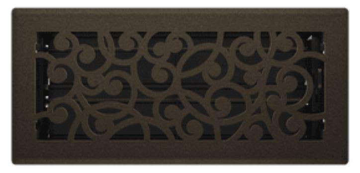 Imperial RG3 Signature Series Floor Register, Wonderland, Steel, Bronze Age