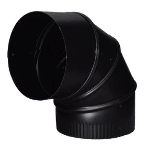 Imperial BM001 Stove Pipe Black Adjustable Elbow