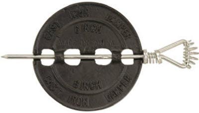 Imperial BM024 Cast Iron Stove Pipe Damper, 24-Gauge