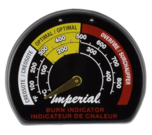 Imperial BM0135 Stove Pipe Thermometer, Black
