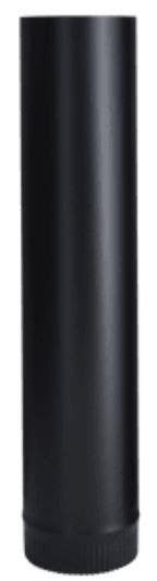 Imperial BM0 Stove Pipe, Black, 24-Gauge