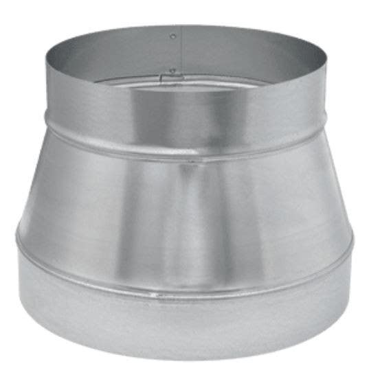 Imperial GV0798 HVAC Duct Pipe Reducer/ Increaser, No Crimp, 26 Gauge, 10 x 8 in