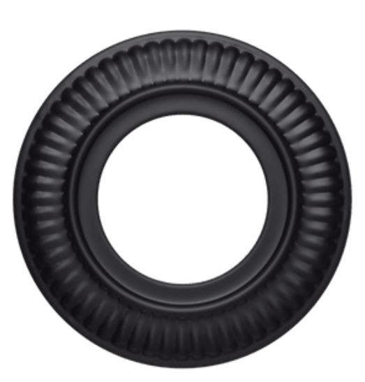 Imperial BM0 Black Stove Pipe Trim Collar, 28-Gauge