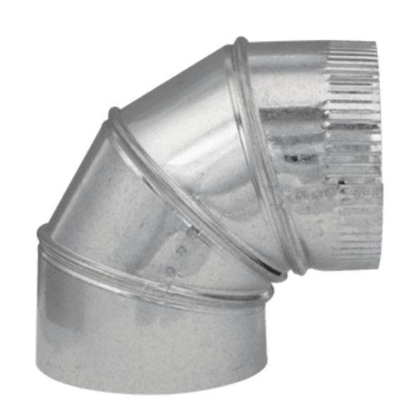 Imperial GV HVAC Furnace Elbow, 90 Degess, 30 Gauge, Adjustable