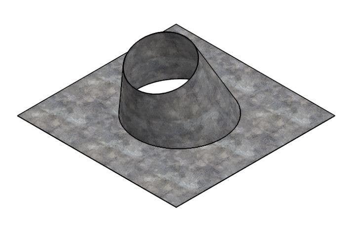 Imperial GV138 Roof Flashing, Rainproof, Galvanized