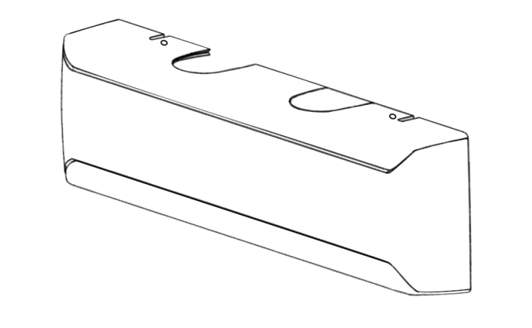 Sargent 281C Standard- High Impact, Non-Corrosive Closer Cover, Non-Handed