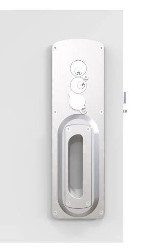 Accurate Lock & Hardware 9168SEC Double Cylinder Confinement Room Lockset, 2-3/4" Backset, For 1-3/4" Door