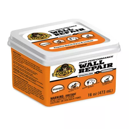 Gorilla Glue Company 103959 Wall Repair Kit, Spackling + Primer, Knife, Sanding Block