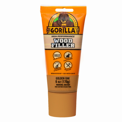Gorilla Glue Company 112125 Wood Filler, Golden Oak, 6 oz. Tube