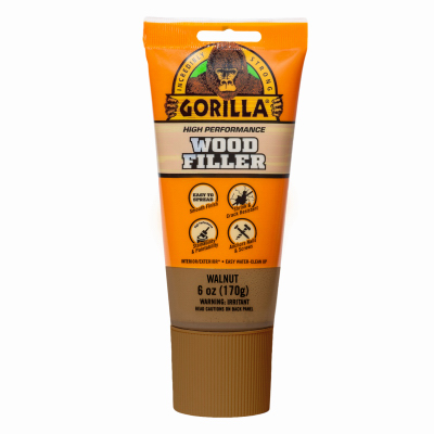 Gorilla Glue Company 112126 Wood Filler, Walnut, 6 oz. Tube