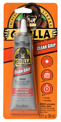 Gorilla Glue Company 8040002 Clear Grip Adhesive, Clear, 3-oz.