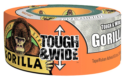 Gorilla Glue Company 105680 Tough & Wide Tape, Silver, 2.88" x 30-Yds.