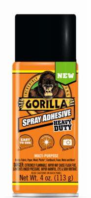 Gorilla Glue Company 6346502 Spray Adhesive, Heavy-Duty, 4-oz.