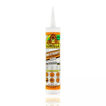 Gorilla Glue Company 8212302 Max Strength Construction Adhesive Clear,  9-oz.