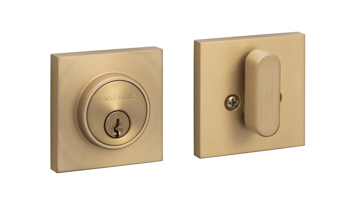 Sure-Loc Hardware DB201-SMD Single Cylinder Modern Deadbolt, Square