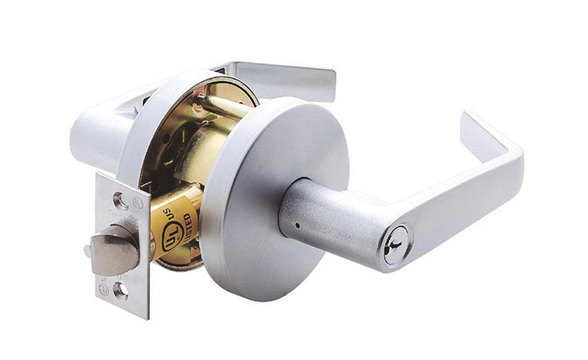 Sure-Loc Hardware JK Grade 2 Jackson Cylindrical Lever, Satin Chrome